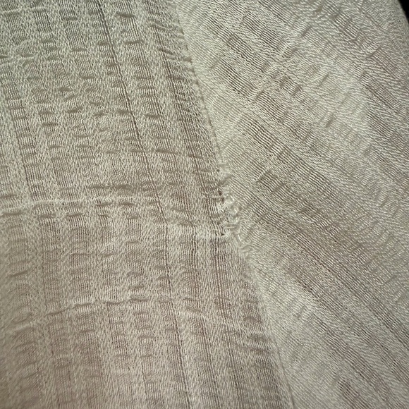 Zara Cream Textured Tie-Front Blouse - Picture 4 of 4